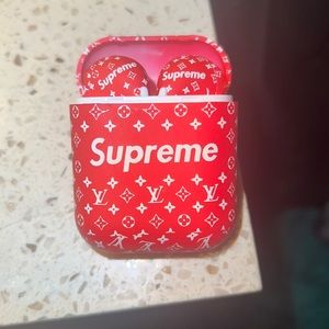 SUPREME and Louis Vuitton air pods (super rare)